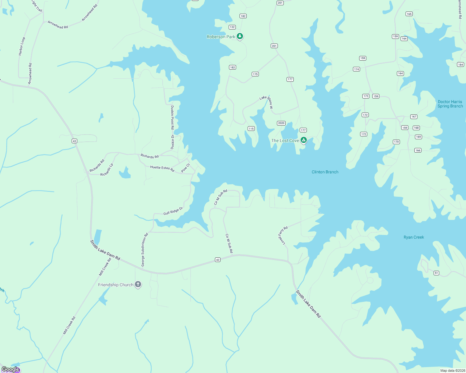map of restaurants, bars, coffee shops, grocery stores, and more near 581-791 Circle M Subdivision Road in Jasper