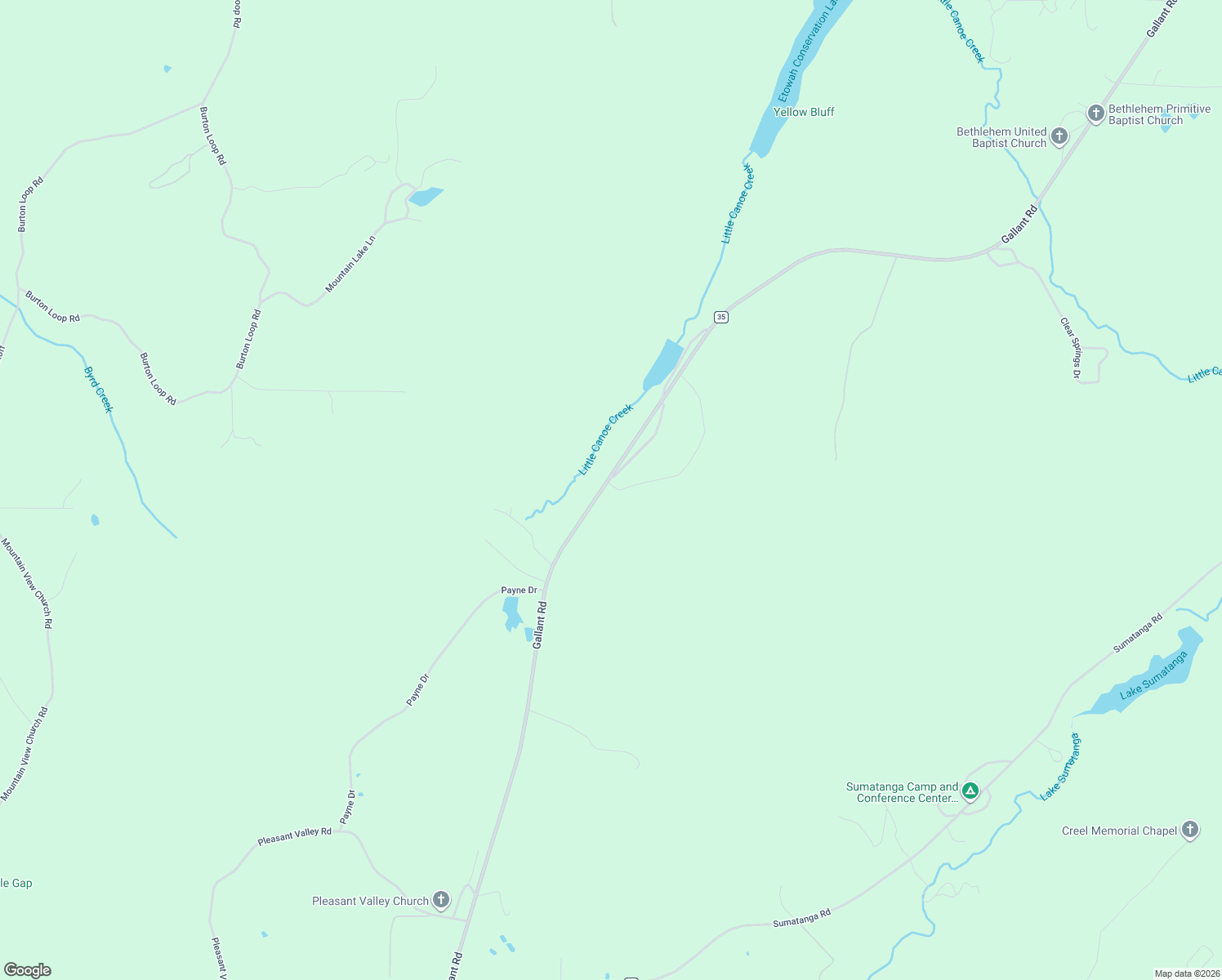 map of restaurants, bars, coffee shops, grocery stores, and more near 12689 Gallant Road in Gallant