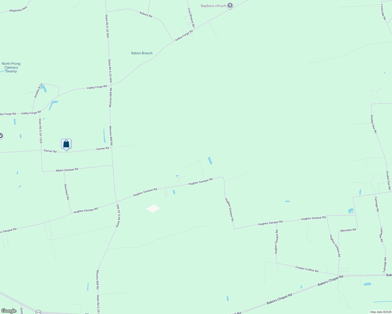 map of restaurants, bars, coffee shops, grocery stores, and more near 3141 Hughes Gasque Rd in Aynor