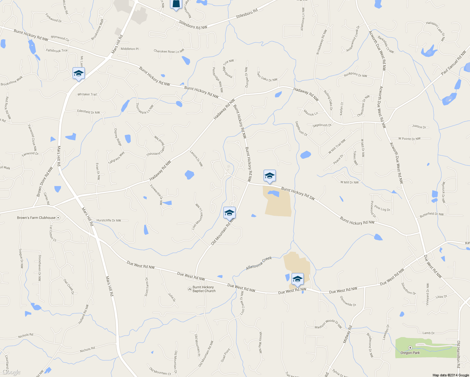 map of restaurants, bars, coffee shops, grocery stores, and more near 732 Registry Run Northwest in Kennesaw