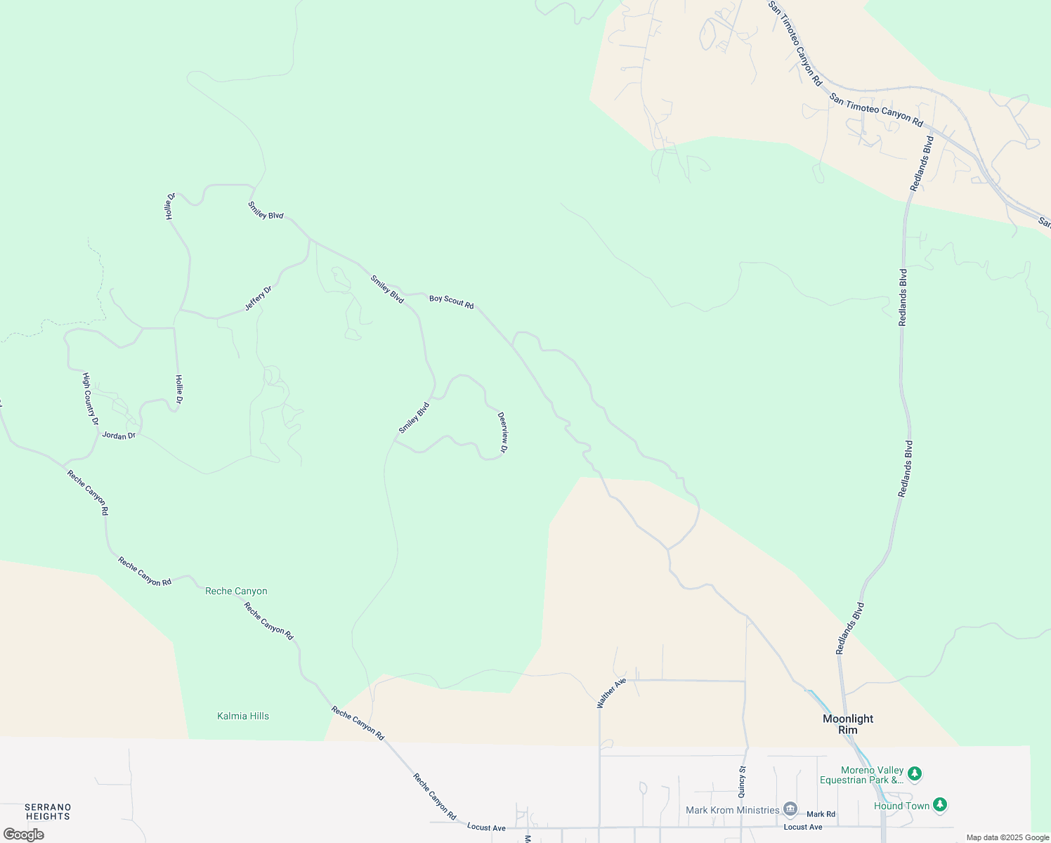 map of restaurants, bars, coffee shops, grocery stores, and more near 27654 Deerview Drive in Colton