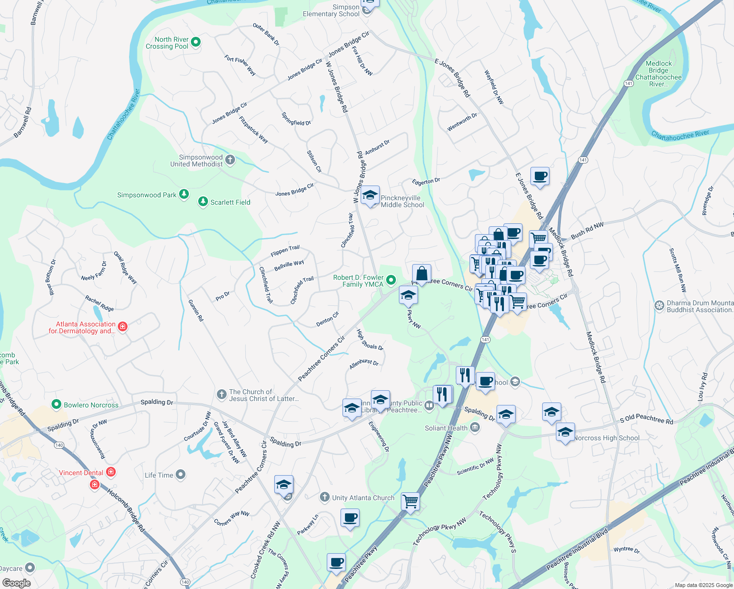 4480 Peachtree Corners Circle, Norcross GA - Walk Score