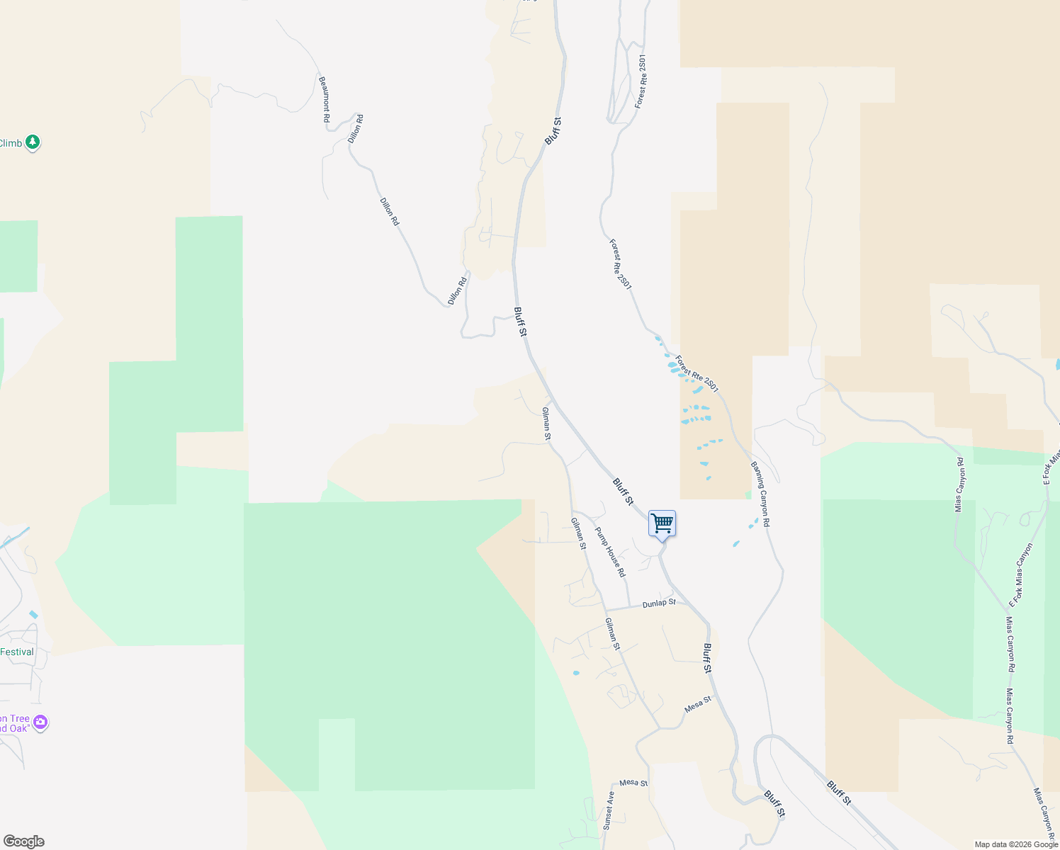 map of restaurants, bars, coffee shops, grocery stores, and more near 42935 Wingate Drive in Banning