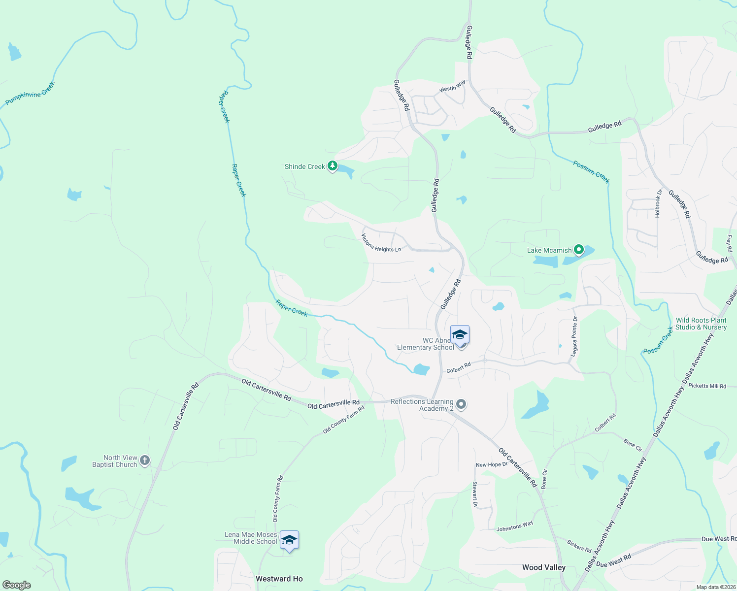 map of restaurants, bars, coffee shops, grocery stores, and more near 64 Westridge Way in Dallas