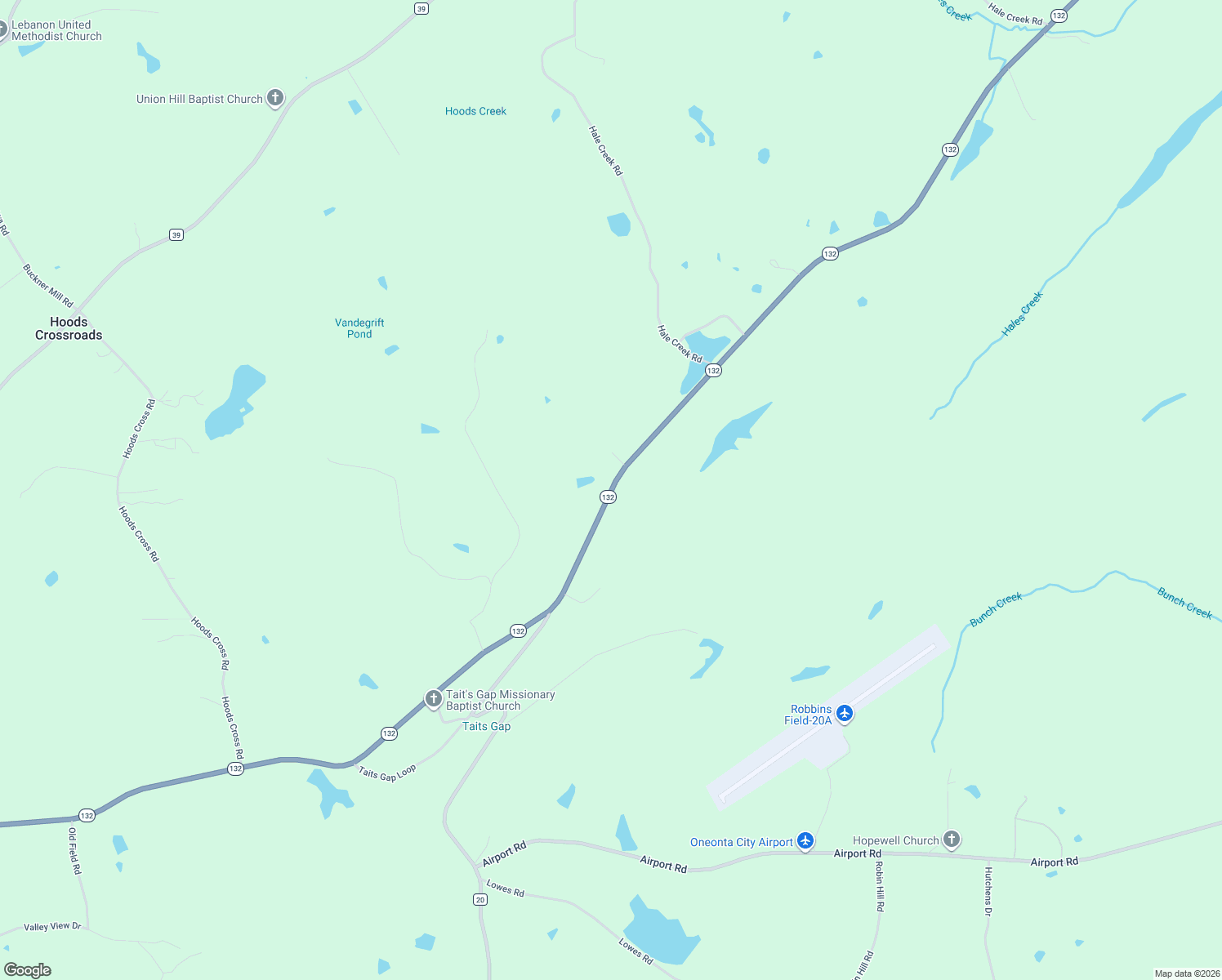 map of restaurants, bars, coffee shops, grocery stores, and more near 5281 Alabama 132 in Altoona