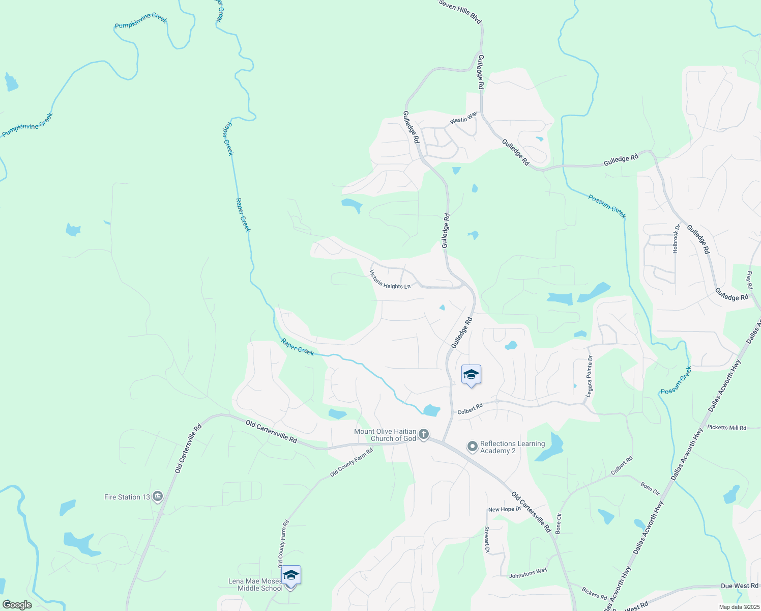 map of restaurants, bars, coffee shops, grocery stores, and more near 34 Northridge Lane in Dallas