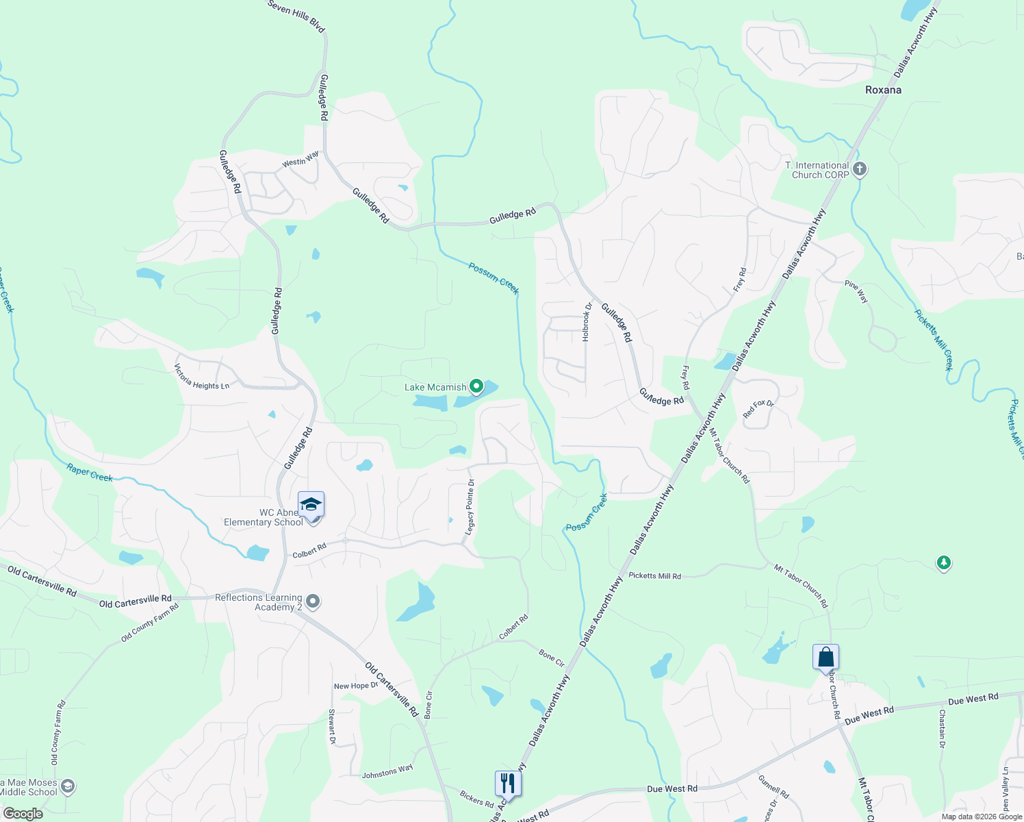 map of restaurants, bars, coffee shops, grocery stores, and more near 324 Randy Way in Dallas