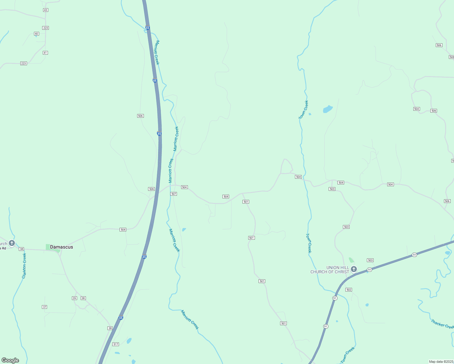 map of restaurants, bars, coffee shops, grocery stores, and more near 2310 County Road 504 in Hanceville