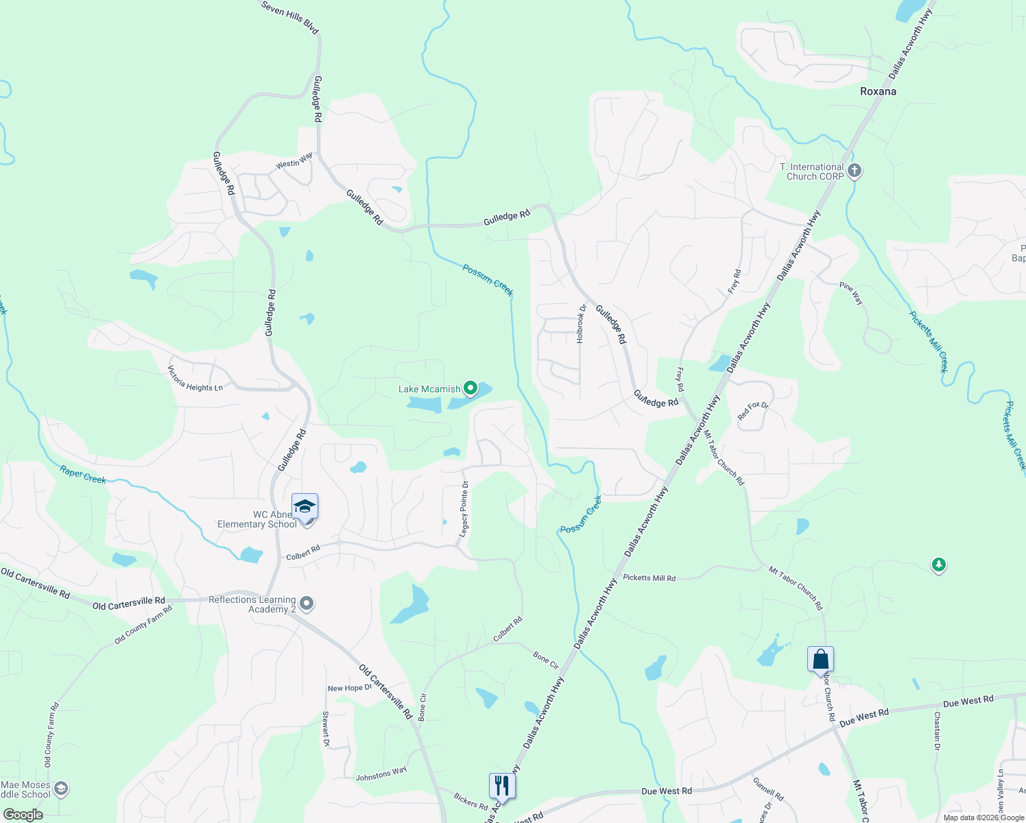 map of restaurants, bars, coffee shops, grocery stores, and more near 324 Randy Way in Dallas