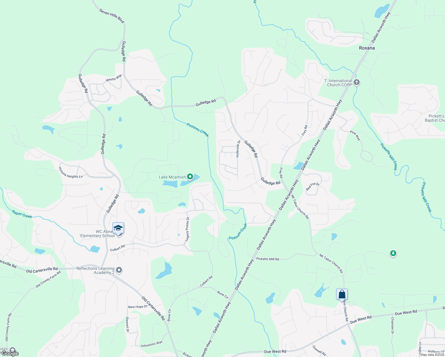 map of restaurants, bars, coffee shops, grocery stores, and more near 220 Camellia Way in Dallas