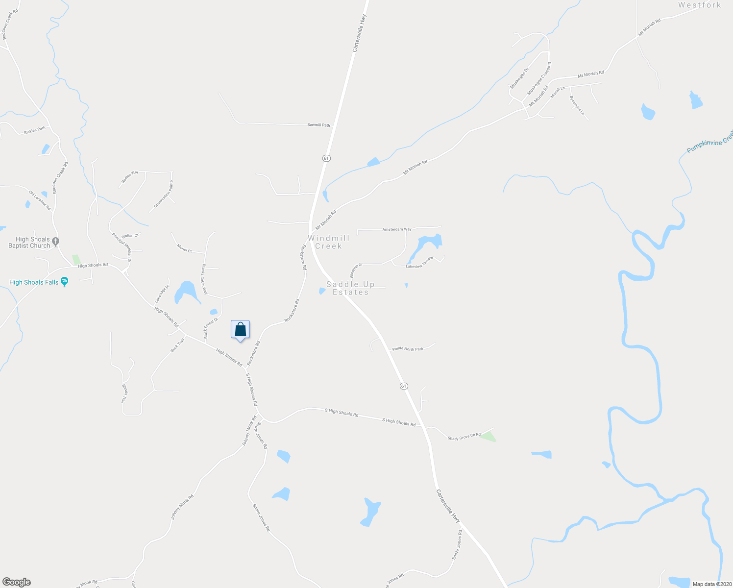 map of restaurants, bars, coffee shops, grocery stores, and more near 68 Appaloosa Drive in Dallas