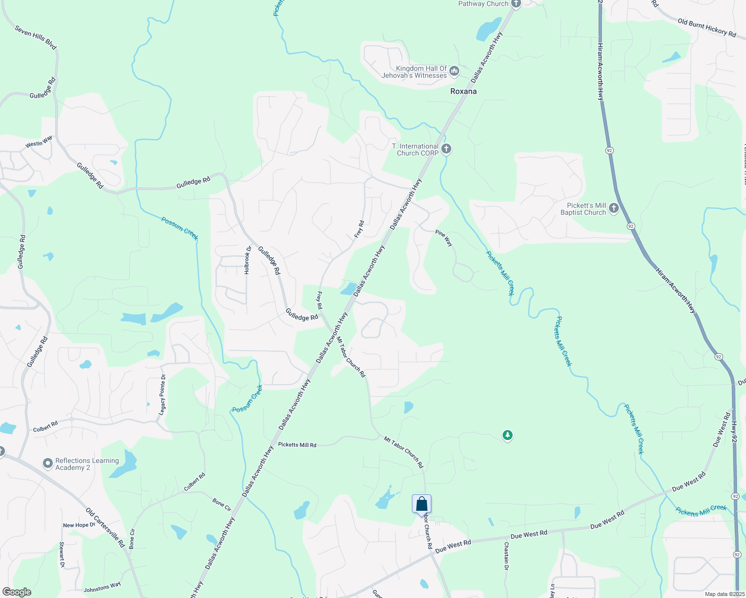 map of restaurants, bars, coffee shops, grocery stores, and more near 109 Red Fox Drive in Dallas