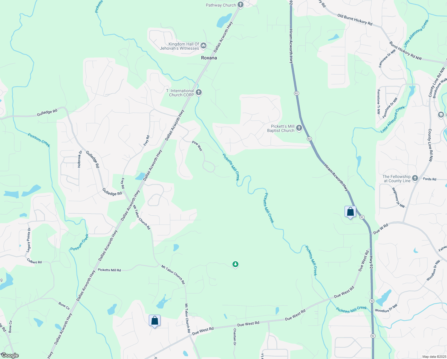 map of restaurants, bars, coffee shops, grocery stores, and more near 278 Maple View Court in Dallas