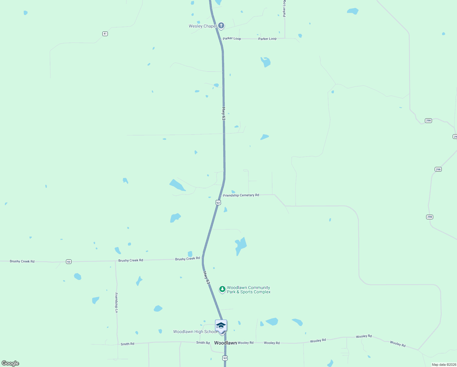 map of restaurants, bars, coffee shops, grocery stores, and more near 5430 US Highway 63 in Rison