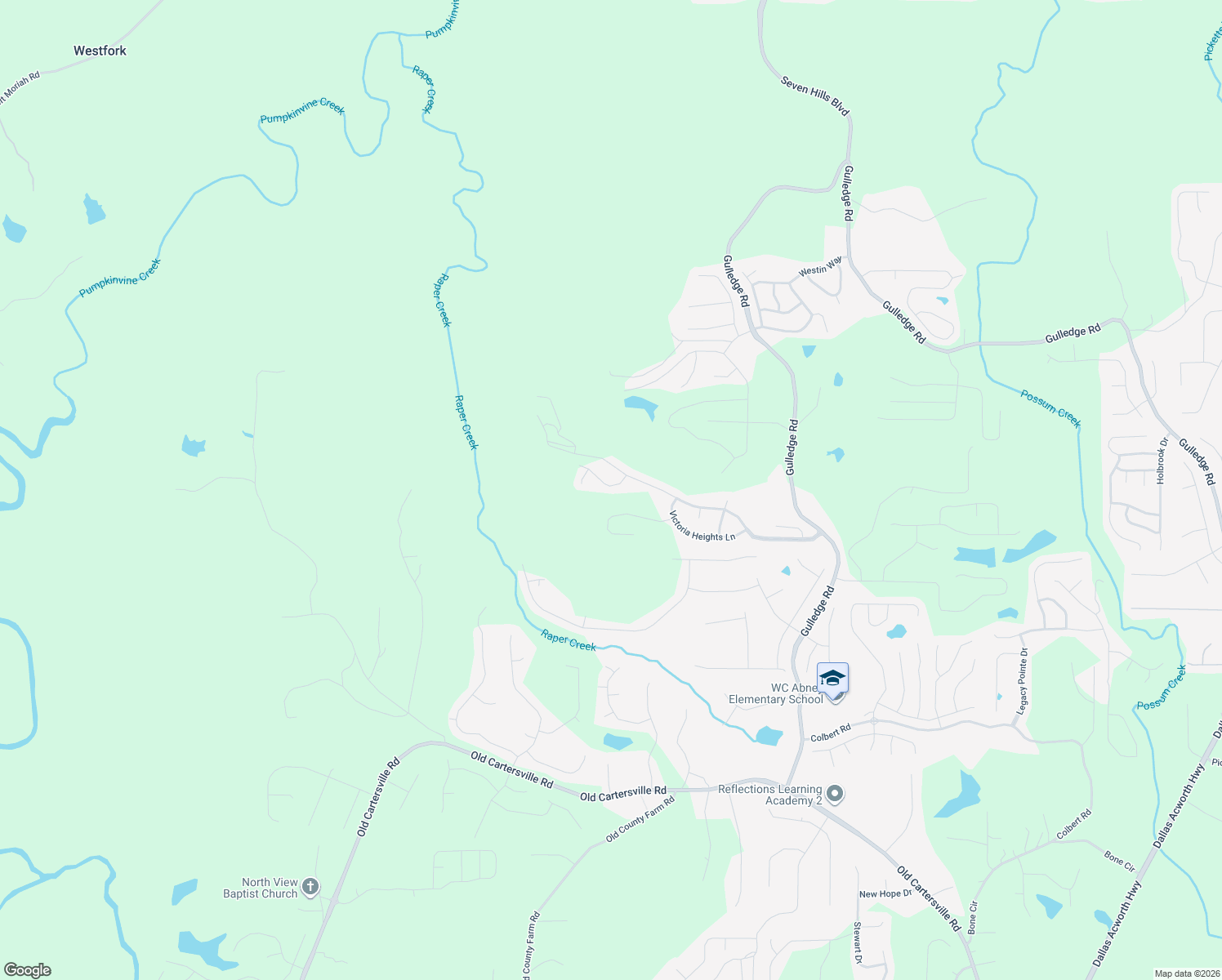 map of restaurants, bars, coffee shops, grocery stores, and more near 61 Deven Drive in Dallas