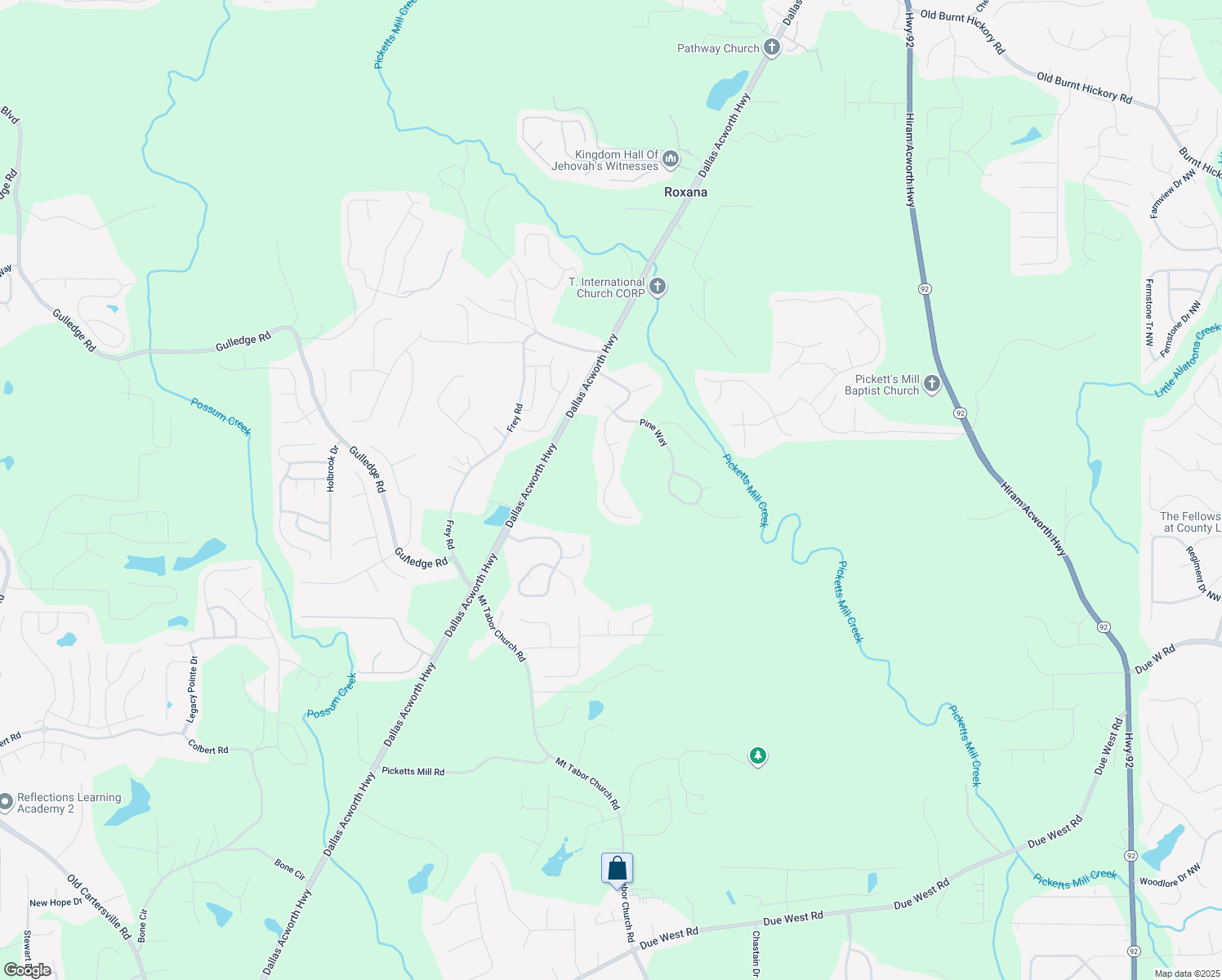 map of restaurants, bars, coffee shops, grocery stores, and more near 451 Homestead Drive in Dallas