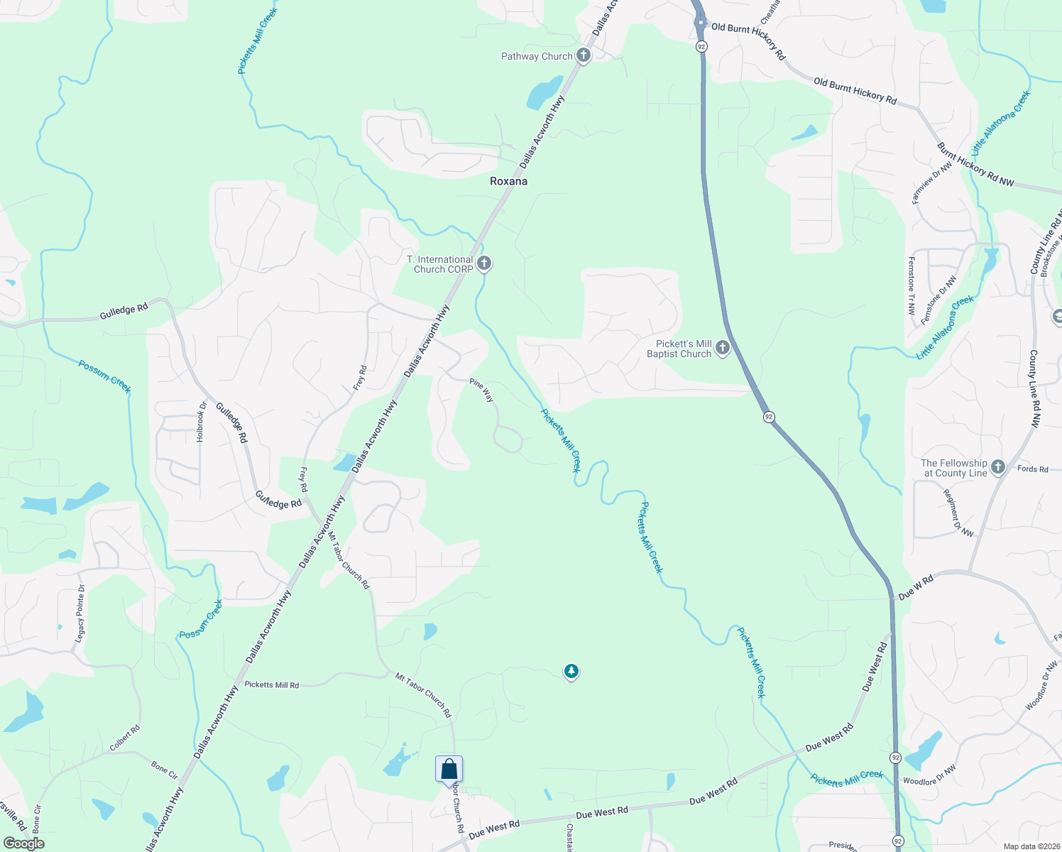 map of restaurants, bars, coffee shops, grocery stores, and more near 200 Pine Trail in Dallas