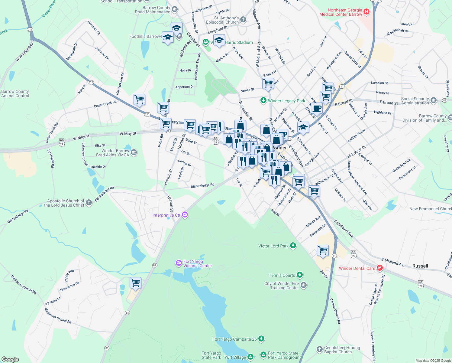 Loganville Highway, Winder GA Walk Score