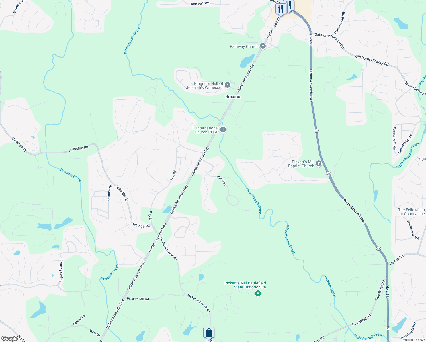 map of restaurants, bars, coffee shops, grocery stores, and more near 155 Homestead Drive in Dallas