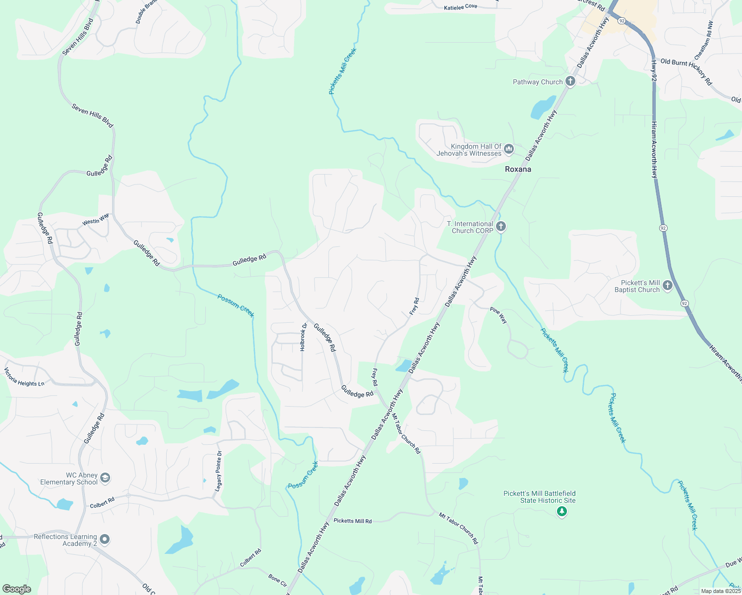 map of restaurants, bars, coffee shops, grocery stores, and more near in Acworth