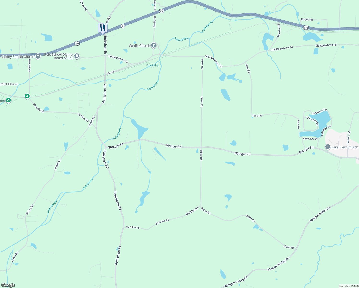 map of restaurants, bars, coffee shops, grocery stores, and more near 1098 Stringer Road in Rockmart
