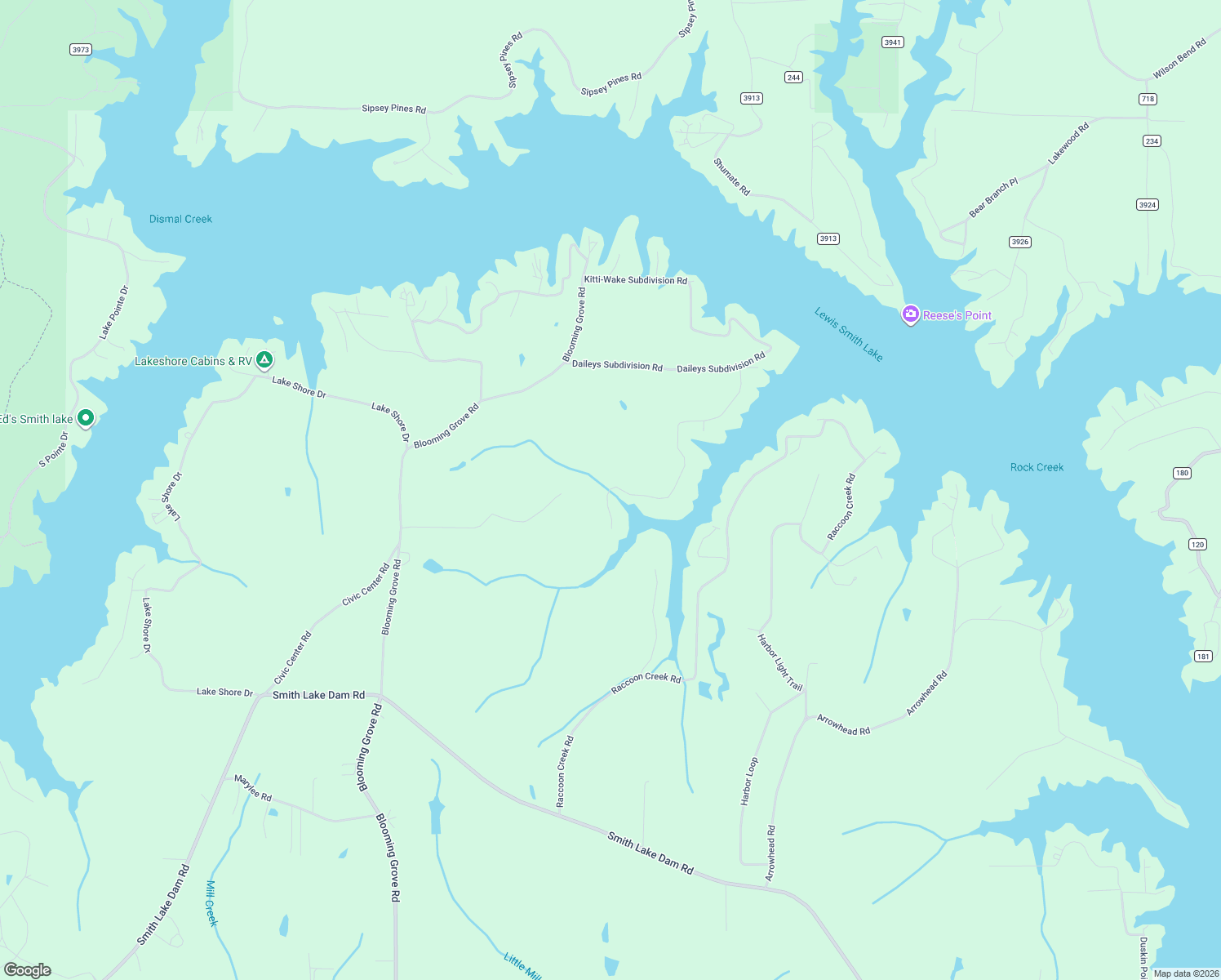 map of restaurants, bars, coffee shops, grocery stores, and more near 733 Raccoon Branch Road in Jasper