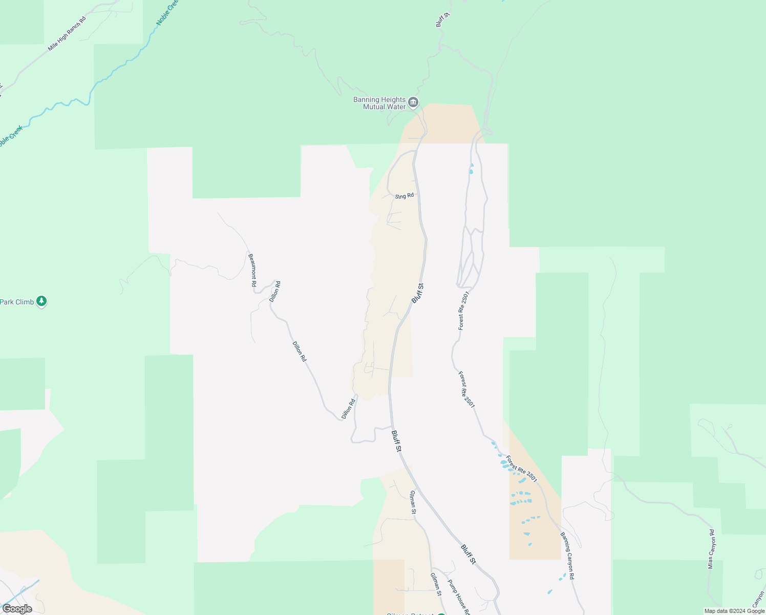 map of restaurants, bars, coffee shops, grocery stores, and more near 8767 Peach Summit Drive in Banning