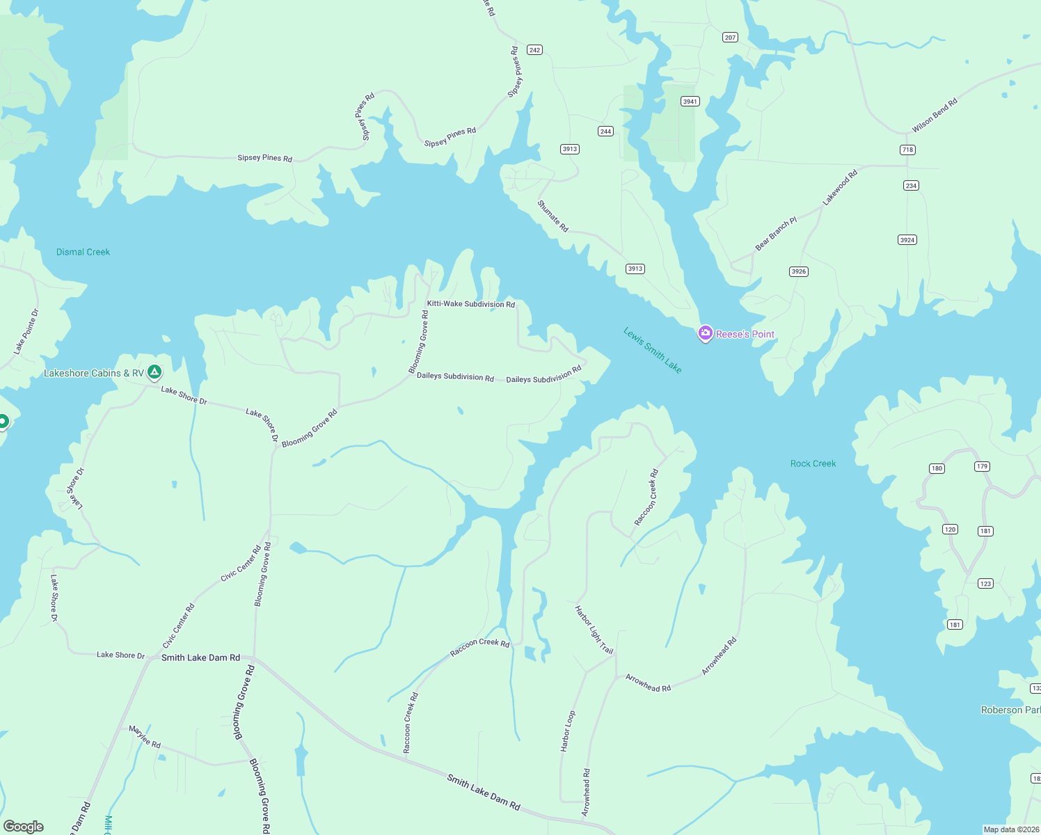 map of restaurants, bars, coffee shops, grocery stores, and more near 221-733 Raccoon Branch Road in Jasper