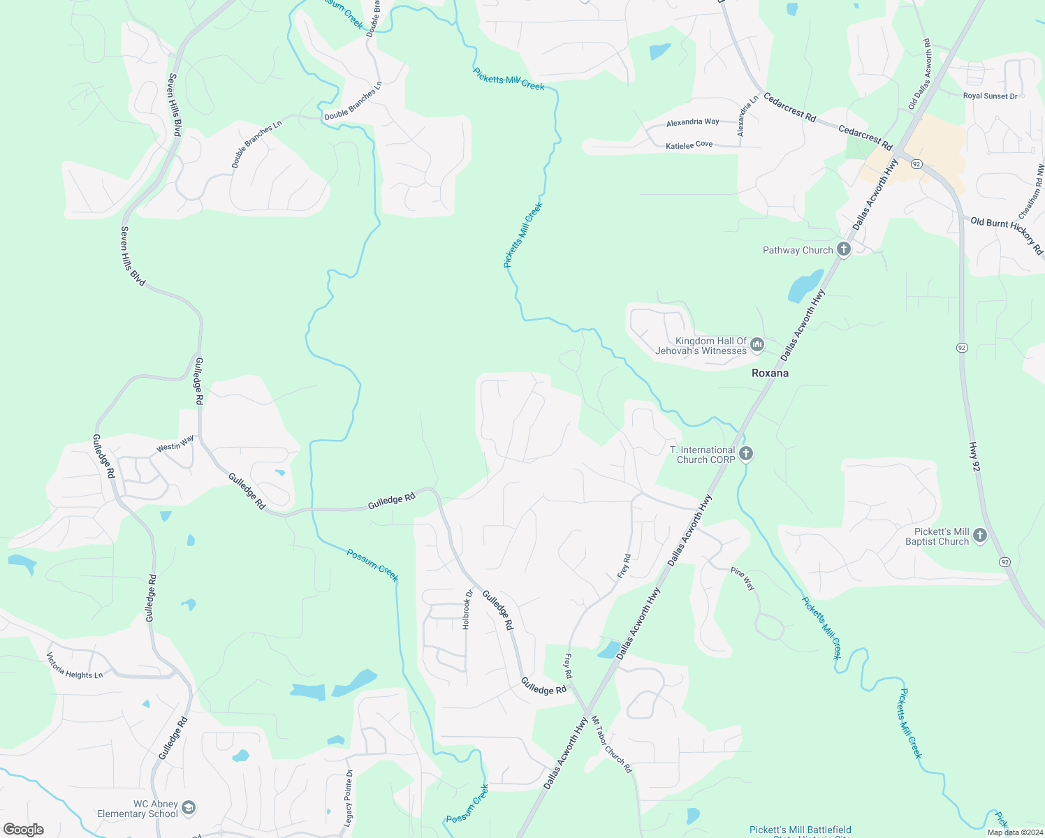 map of restaurants, bars, coffee shops, grocery stores, and more near 462 Shady Glen in Dallas