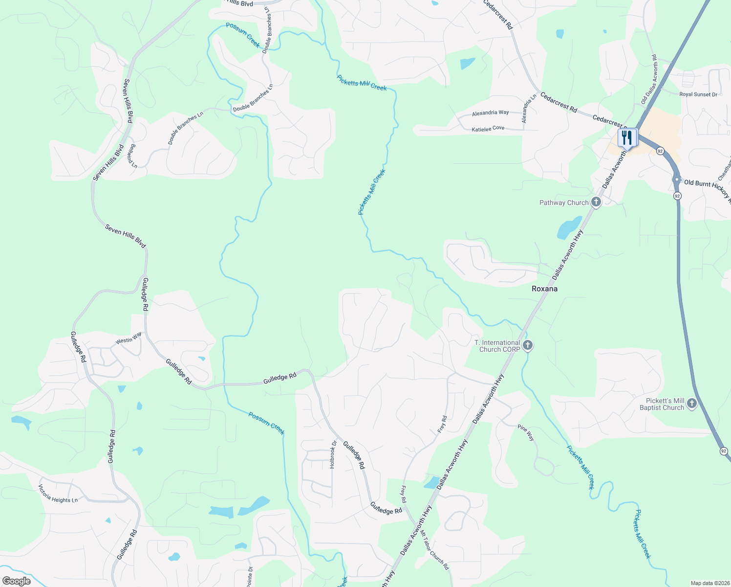 map of restaurants, bars, coffee shops, grocery stores, and more near 425 Hawthorn Drive in Dallas
