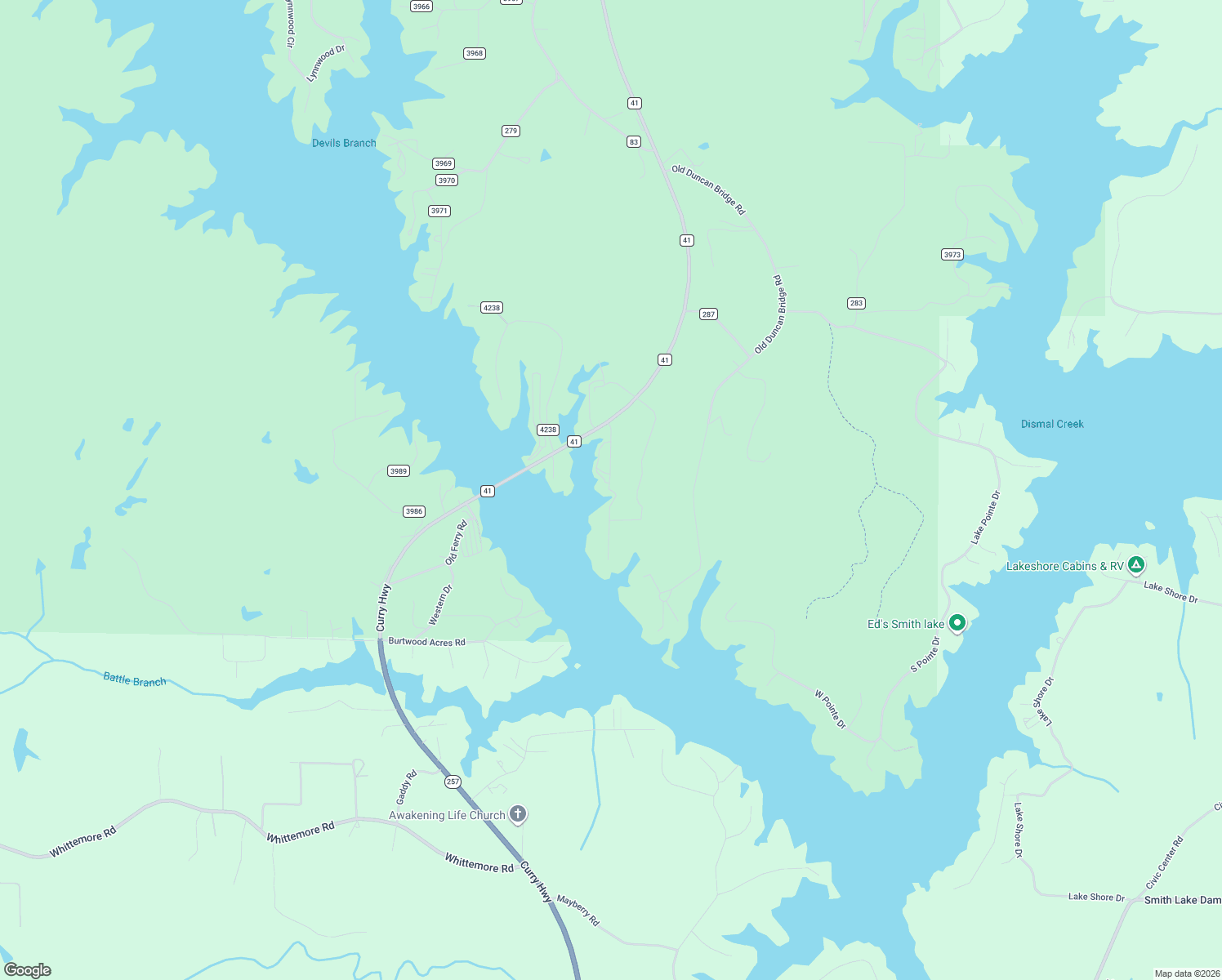 map of restaurants, bars, coffee shops, grocery stores, and more near Bridgeview Road in Arley