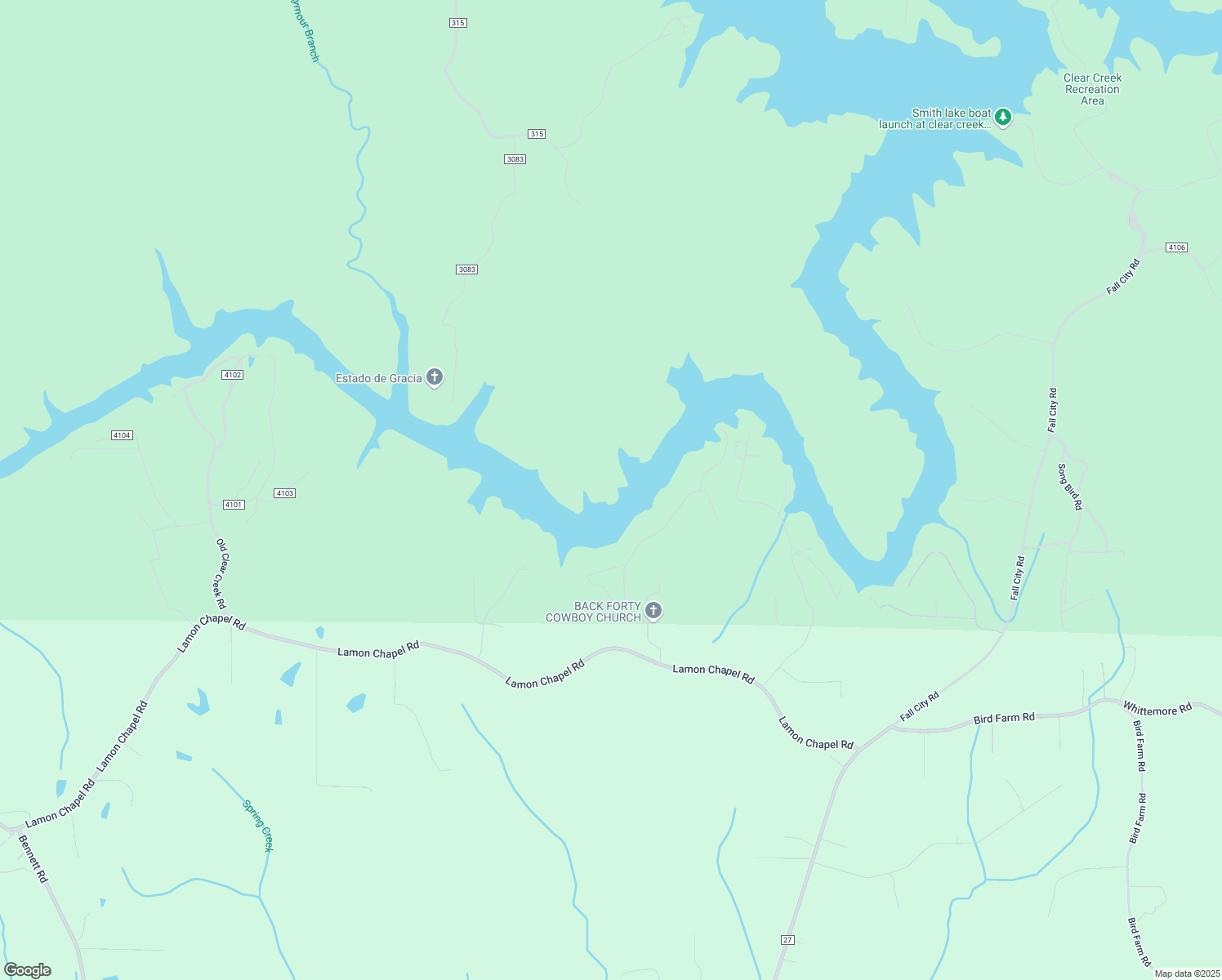 map of restaurants, bars, coffee shops, grocery stores, and more near 944 Bluff Way Drive in Jasper
