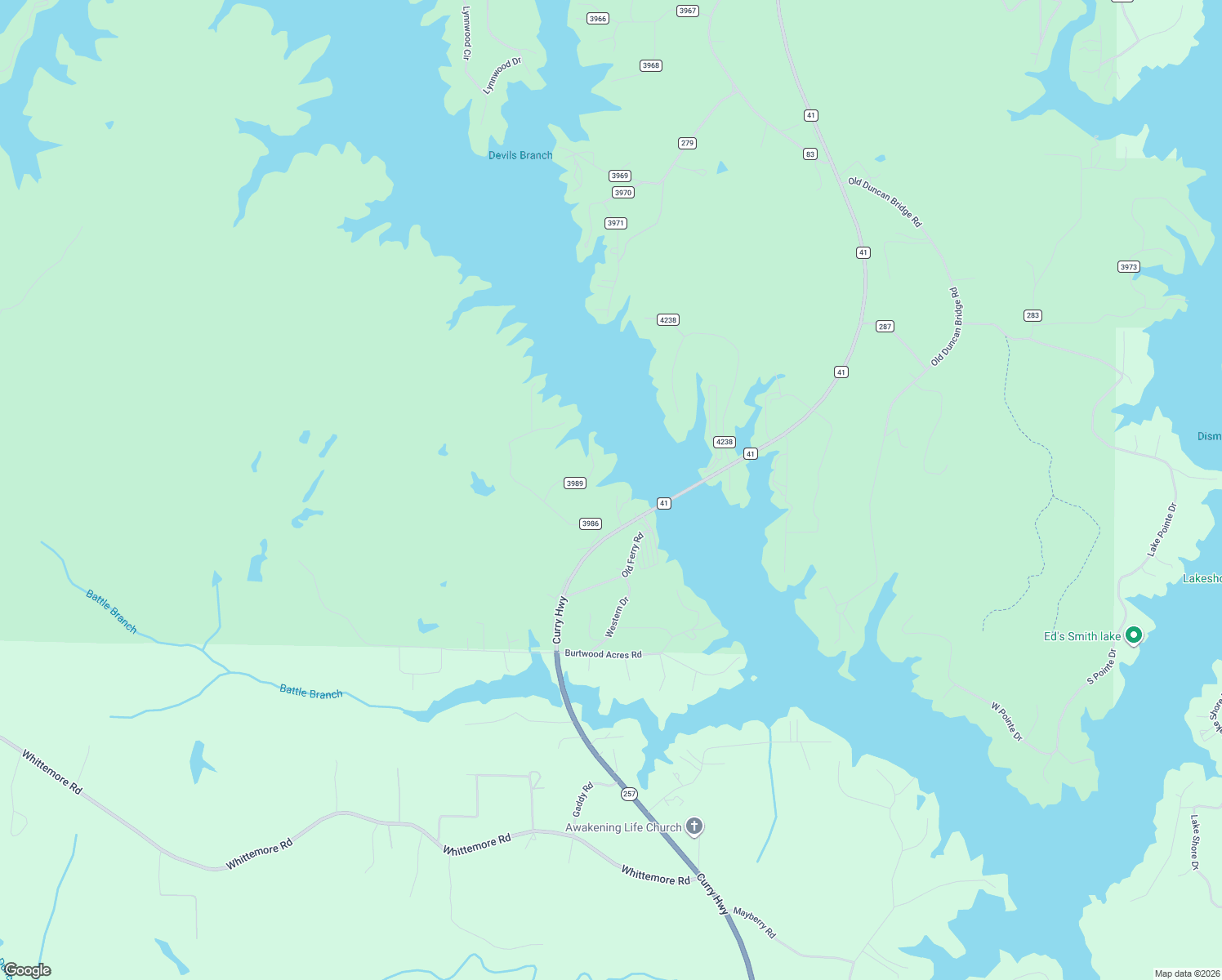 map of restaurants, bars, coffee shops, grocery stores, and more near County Road 3986 in Jasper