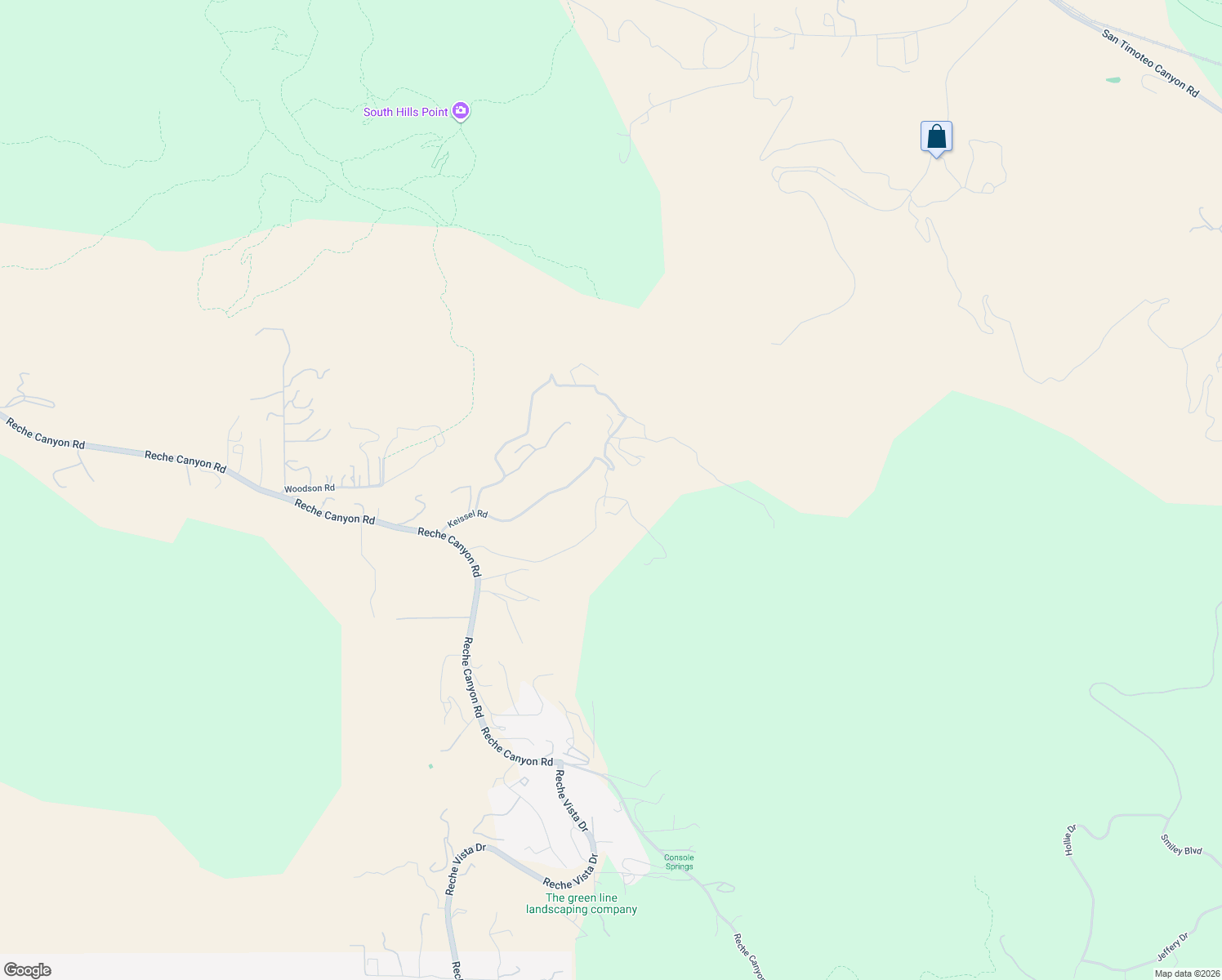 map of restaurants, bars, coffee shops, grocery stores, and more near 8234 Reche Canyon Road in Colton