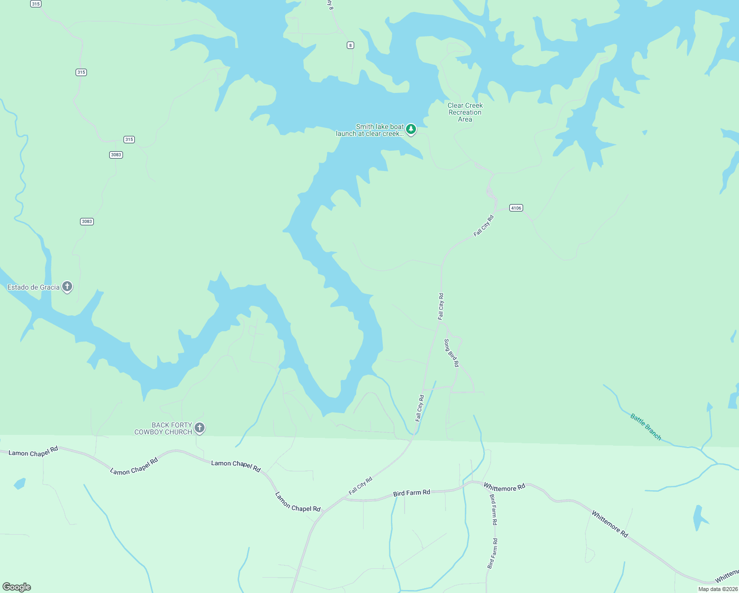 map of restaurants, bars, coffee shops, grocery stores, and more near Unnamed Road in Jasper