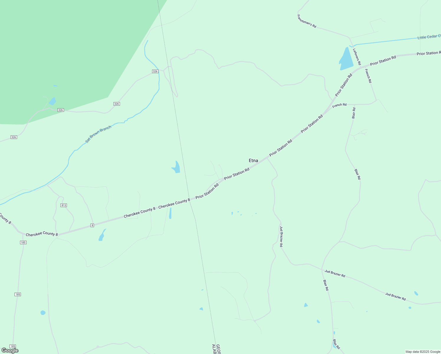 map of restaurants, bars, coffee shops, grocery stores, and more near 38 Etna Loop Road in Cedartown