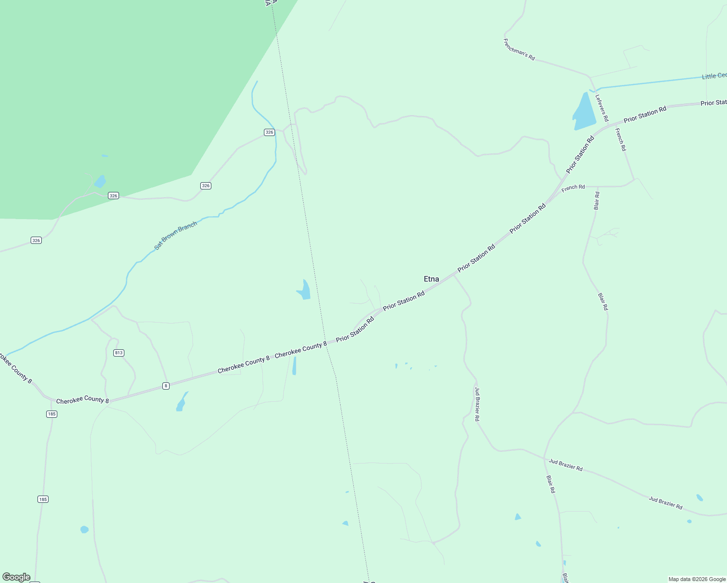 map of restaurants, bars, coffee shops, grocery stores, and more near 30 Etna Loop in Cedartown
