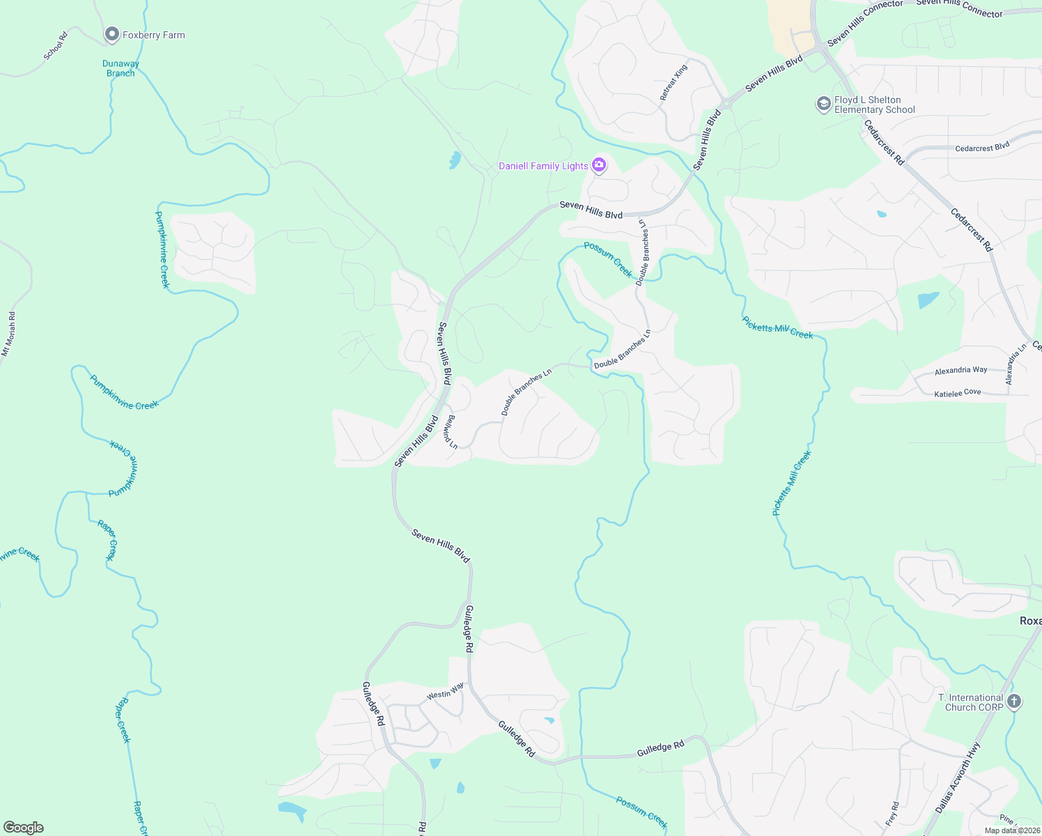 map of restaurants, bars, coffee shops, grocery stores, and more near 156 Starry Night Way in Dallas
