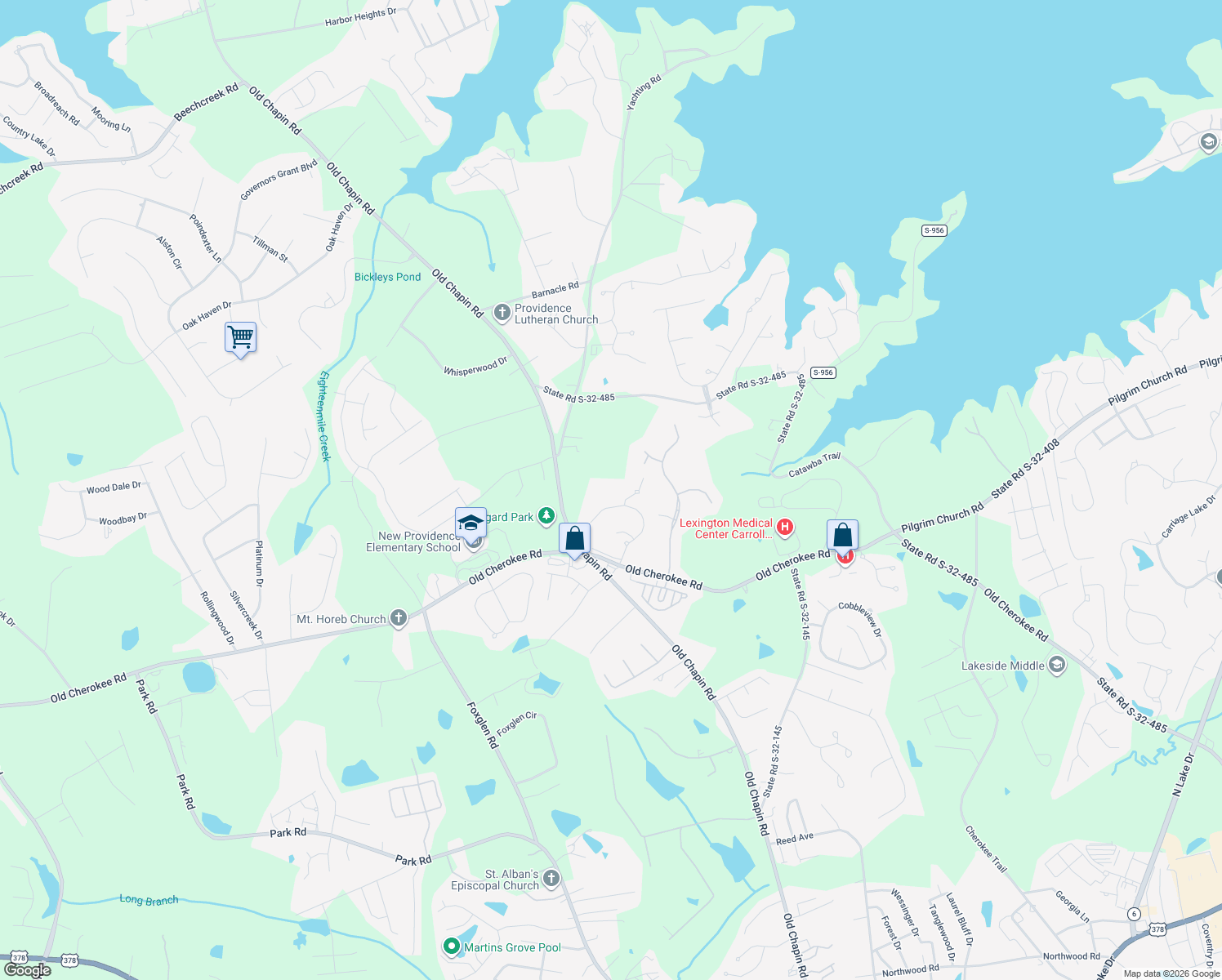 map of restaurants, bars, coffee shops, grocery stores, and more near 166 Windsor Park Dr in Lexington