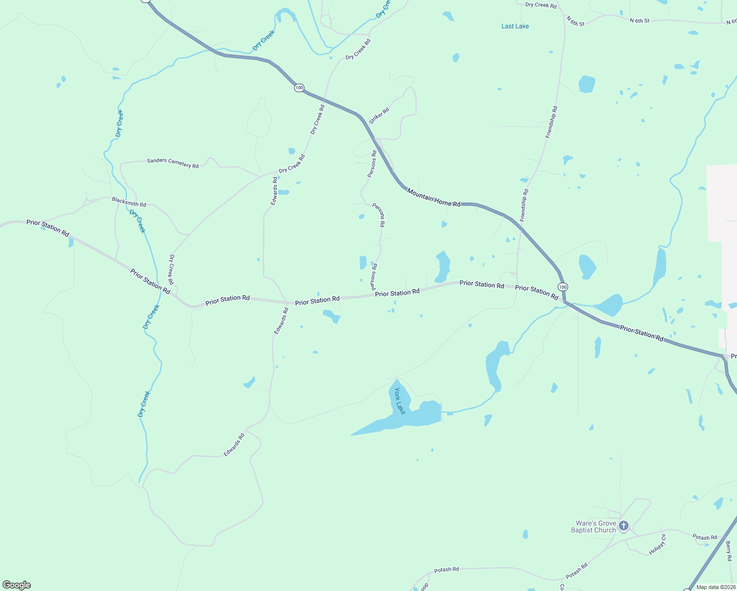 map of restaurants, bars, coffee shops, grocery stores, and more near 1345 Prior Station Road in Cedartown