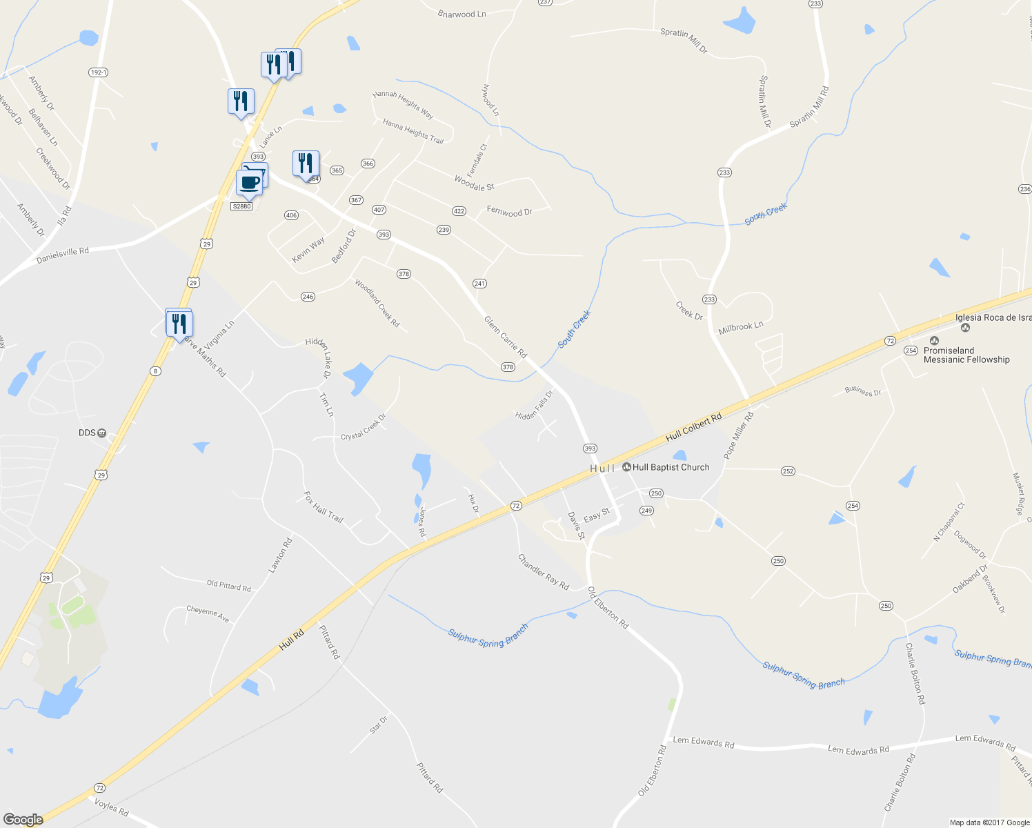 map of restaurants, bars, coffee shops, grocery stores, and more near 35 Hidden Falls Drive in Hull