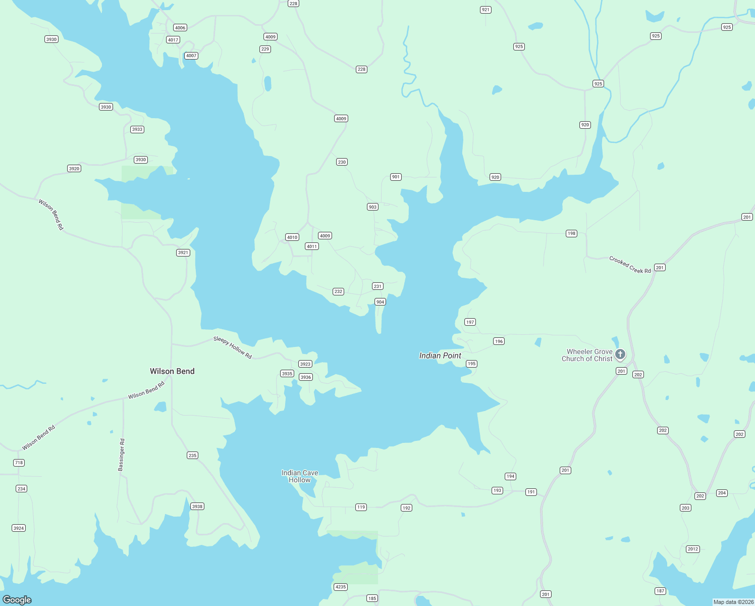map of restaurants, bars, coffee shops, grocery stores, and more near County Road 904 in Crane Hill