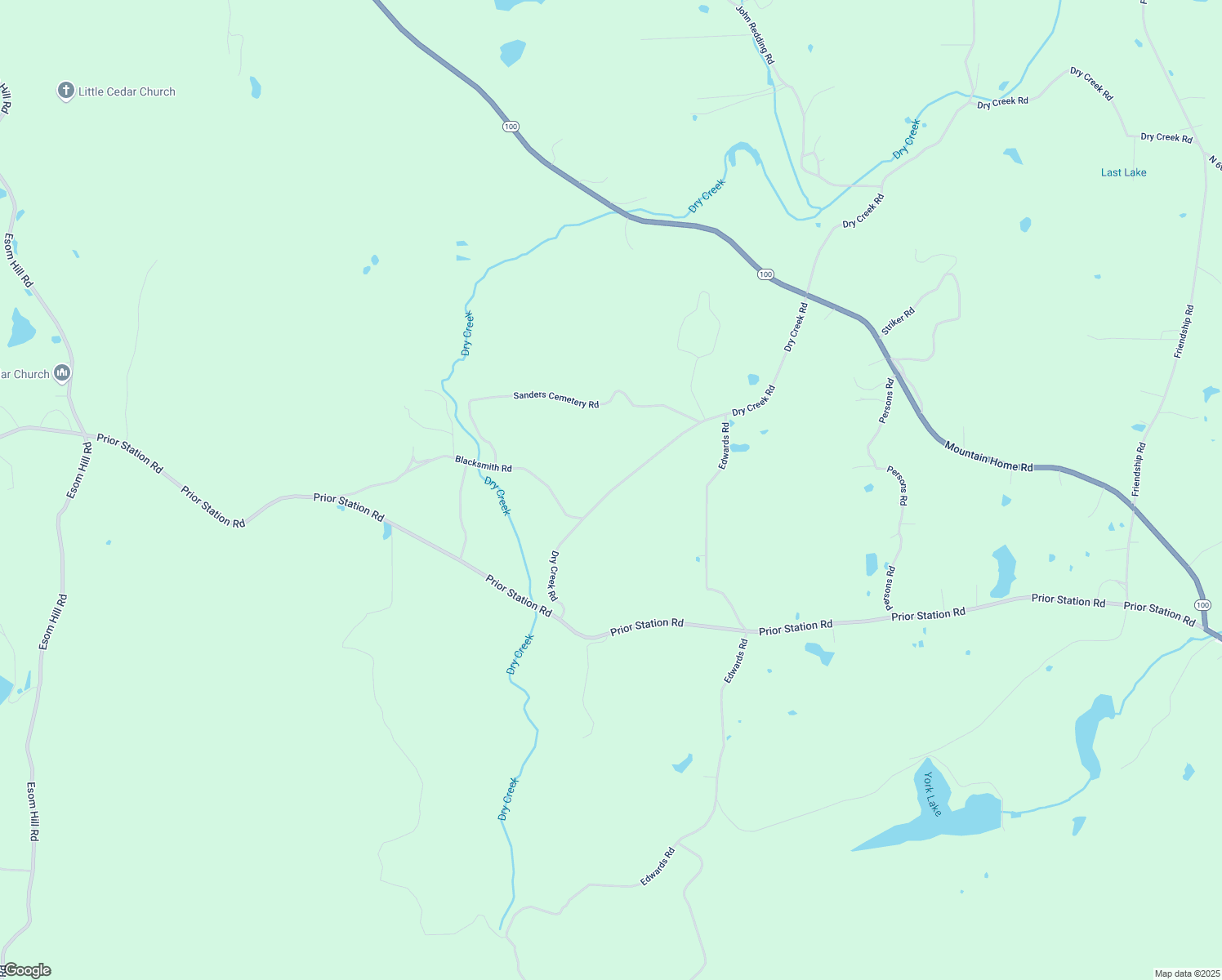 map of restaurants, bars, coffee shops, grocery stores, and more near 253 Dry Creek Road in Cedartown