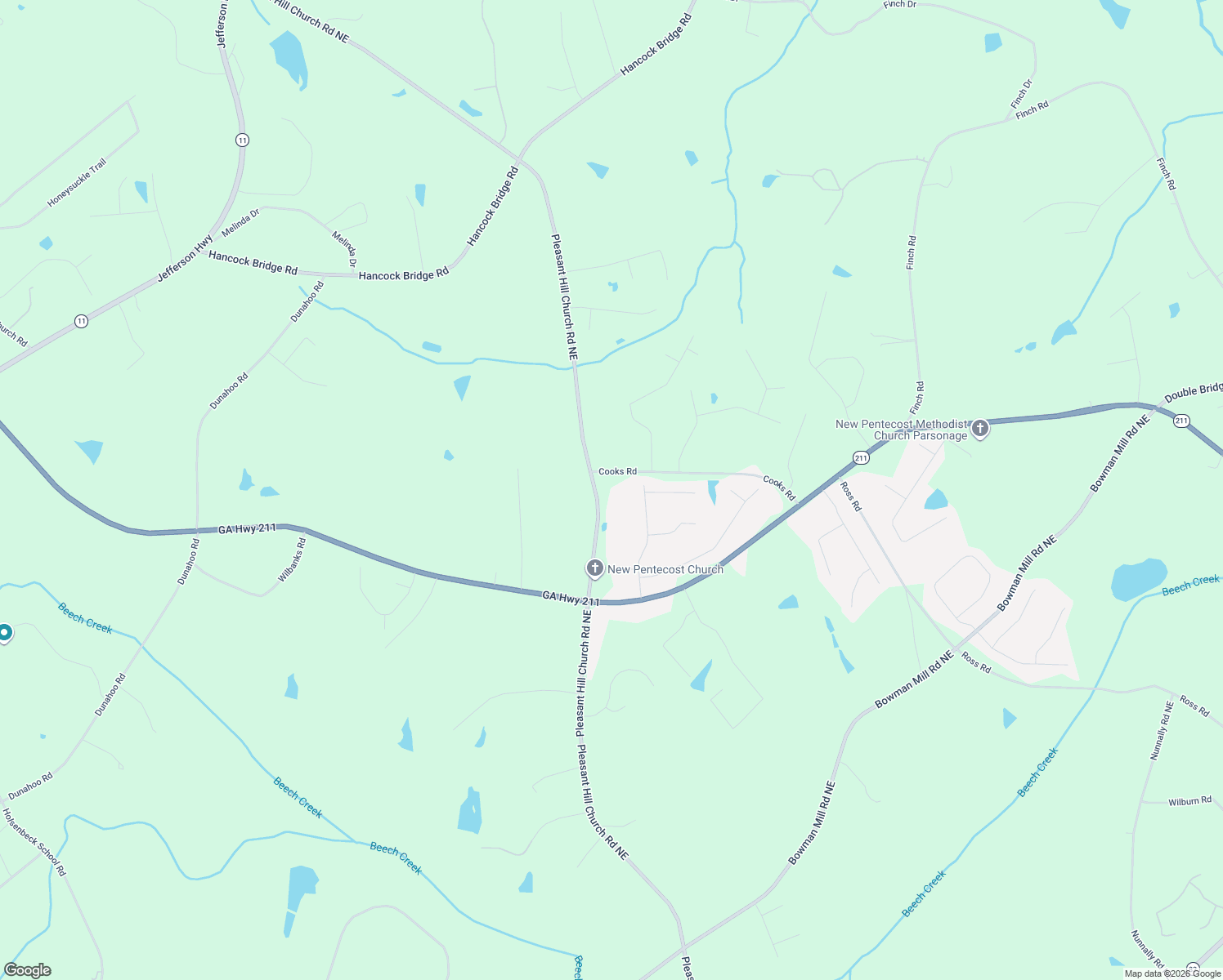 map of restaurants, bars, coffee shops, grocery stores, and more near 909 Cooks Rd in Winder