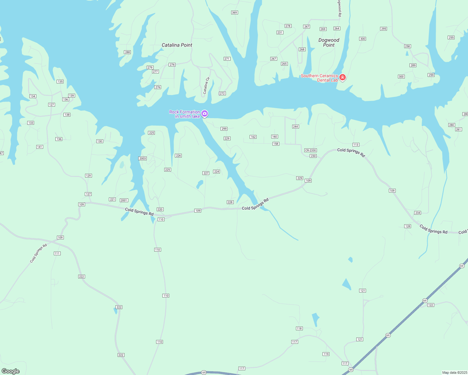 map of restaurants, bars, coffee shops, grocery stores, and more near 95 County Road 228 in Cullman