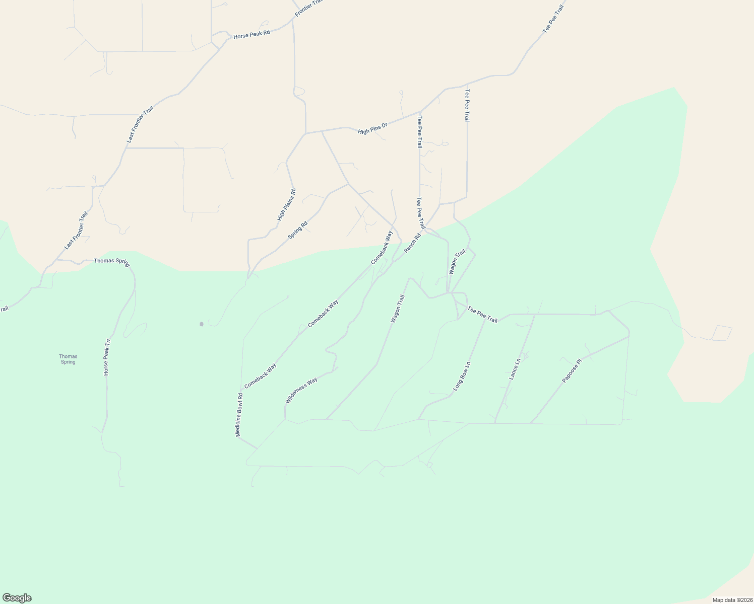 map of restaurants, bars, coffee shops, grocery stores, and more near 35 Wagon Trail in Datil