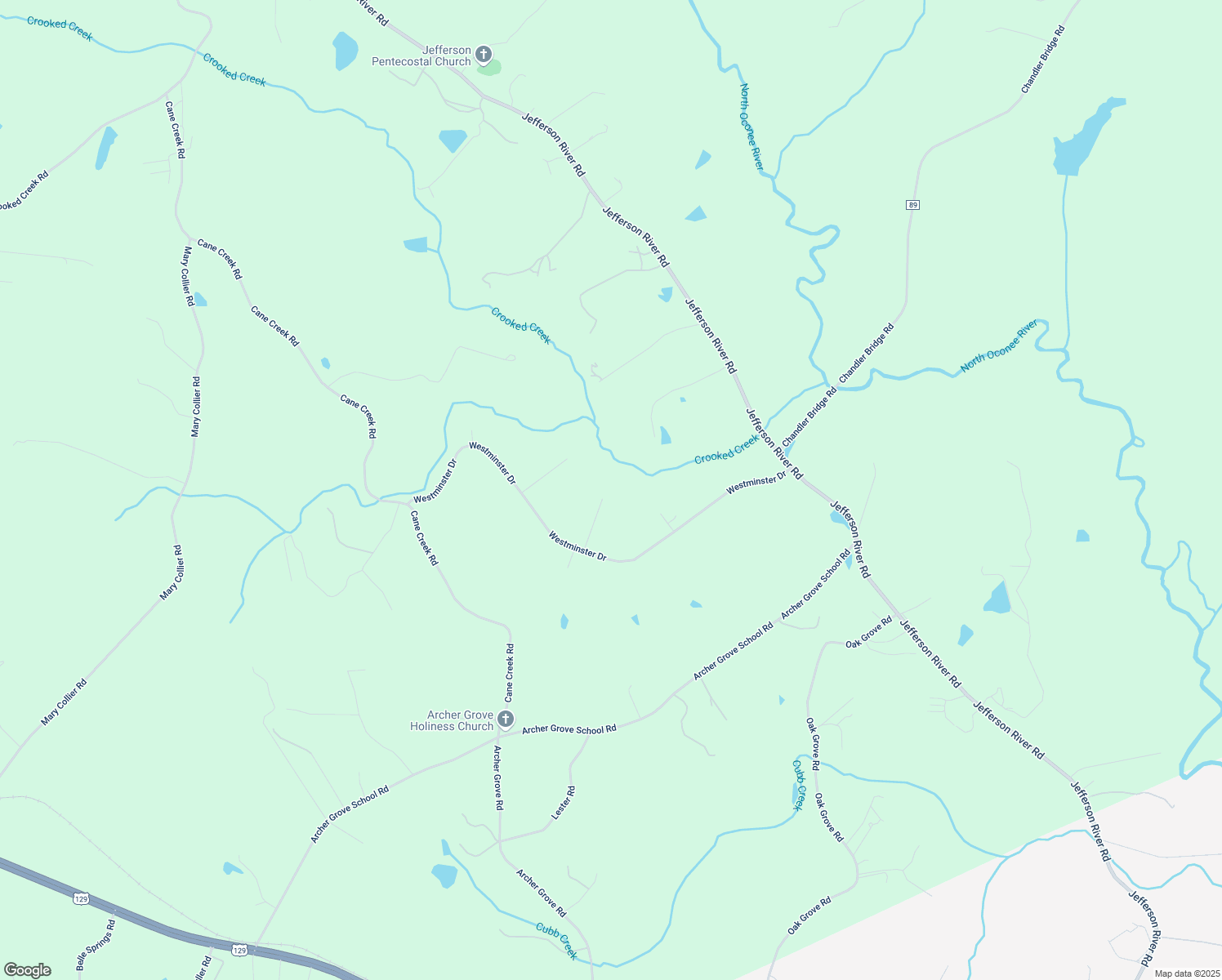 map of restaurants, bars, coffee shops, grocery stores, and more near 160 Bexley Heath Drive in Athens