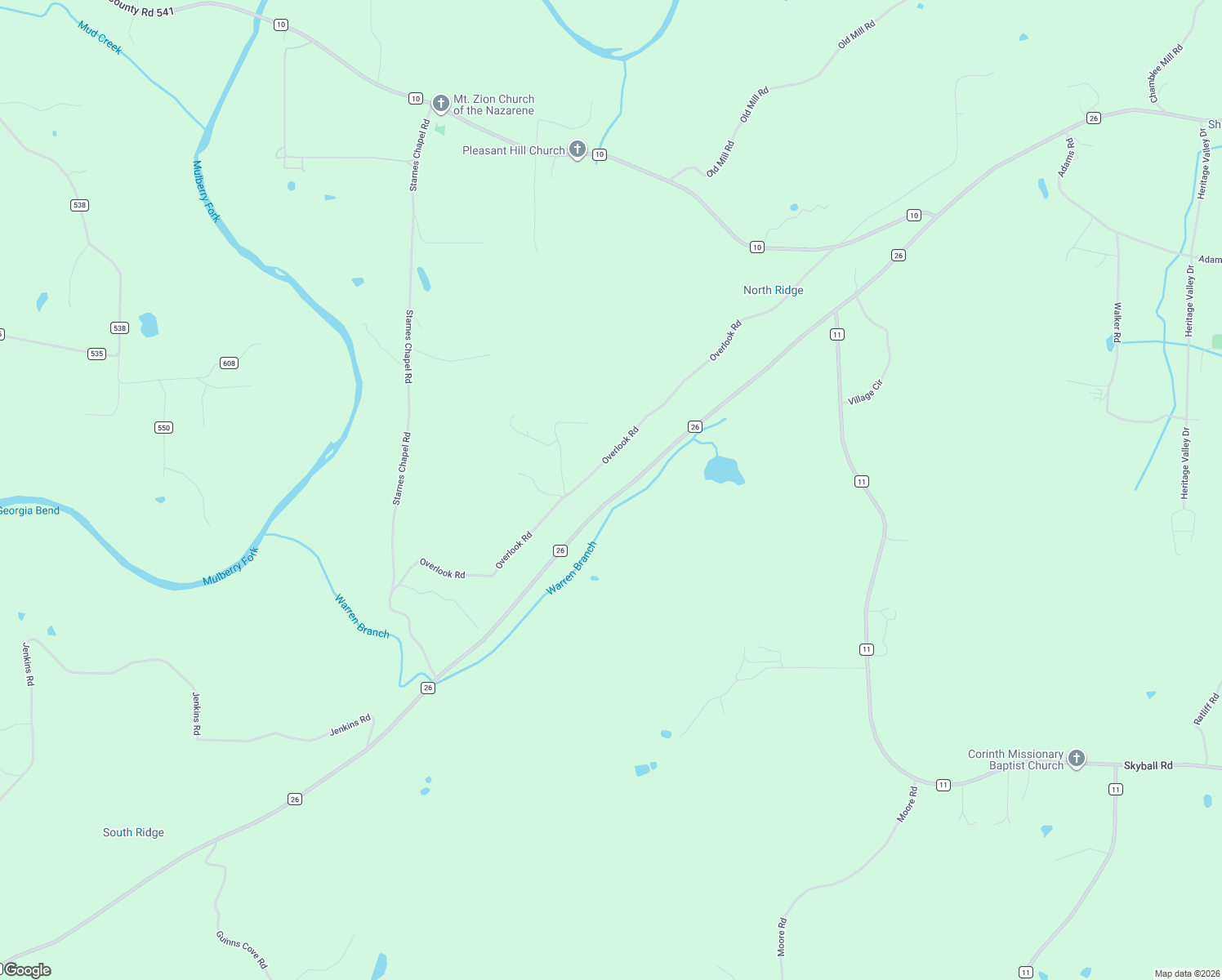 map of restaurants, bars, coffee shops, grocery stores, and more near 864 Overlook Road in Blountsville
