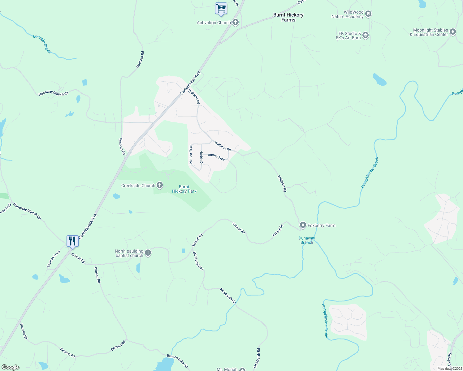 map of restaurants, bars, coffee shops, grocery stores, and more near 455 Timothy Drive in Dallas