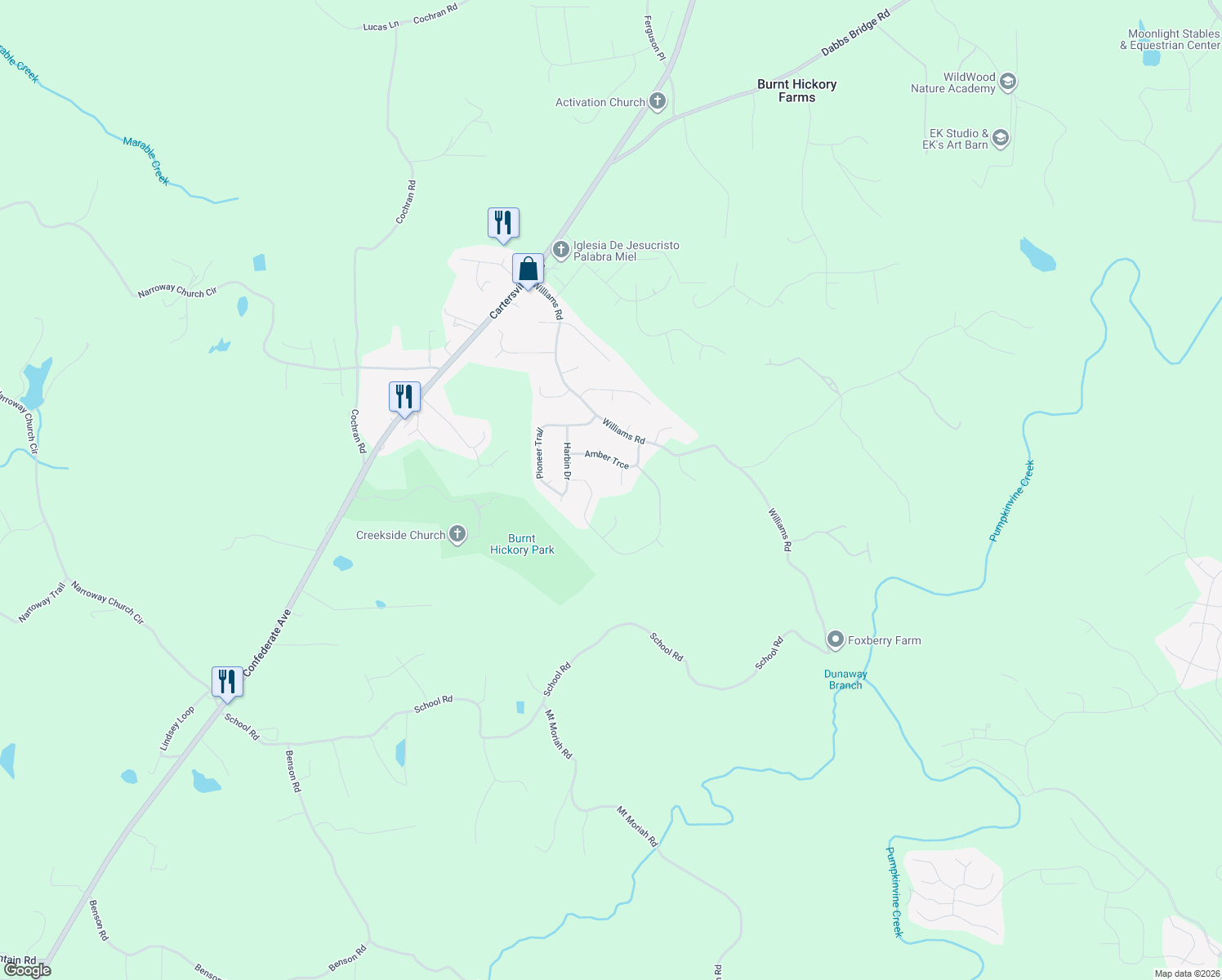 map of restaurants, bars, coffee shops, grocery stores, and more near 60 Caylee Court in Dallas